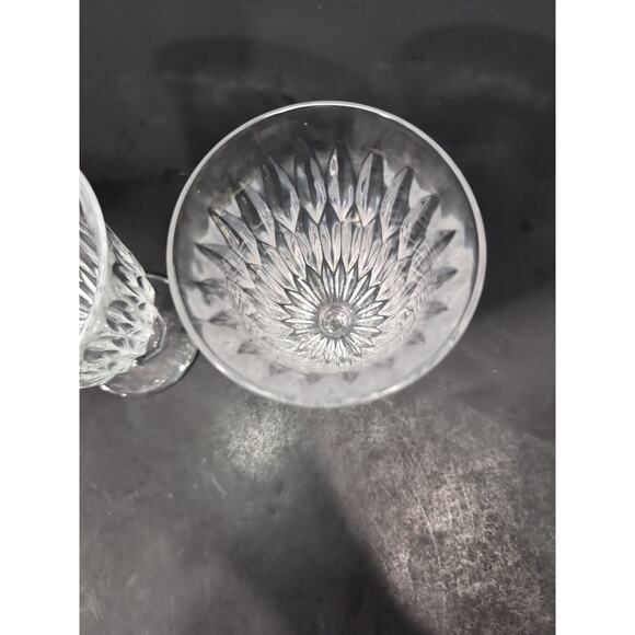 Fostoria Kimberly Iced Tea‎ Goblets, 6.25" Glasses Set of 2, Vtg Glass Drinkware - Picture 6 of 9